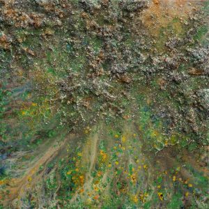 "The Earth XL" - Mixe Media, Oil on Canvas, 100x100 cm, 2019