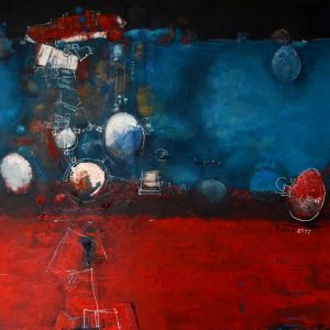 "Abstrakt Rot" -  Öl auf Leinwand, 100x140 cm, 2017 - 5.500 €