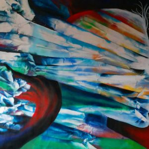 „Lady Phoenix“ - Acryl auf Leinwand, 2020, 122x154 cm - 5.010 €