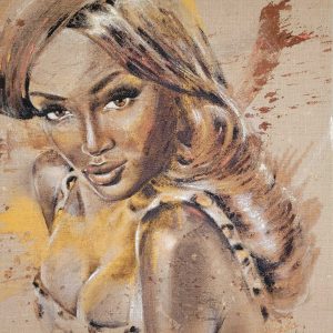 „Naomi” - Acryl auf Leinwand, 100x80 cm, 2022