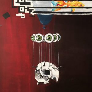 "Paralyse Effekt" - 2018, Acryl auf Leinwand, 120x90 cm