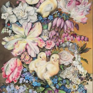 "Spring" - pastel on pastel mat Board, 100x70 cm, 2021