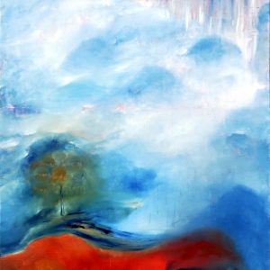 ¨Waves of Hidden Memories¨ - Acrylic and Oil  Mixed on Canvas, 59 x 48 inches, 2025