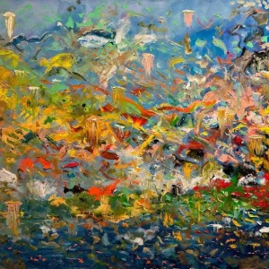 ¨SPLASH¨ - 42 x78 inches, oil on linen