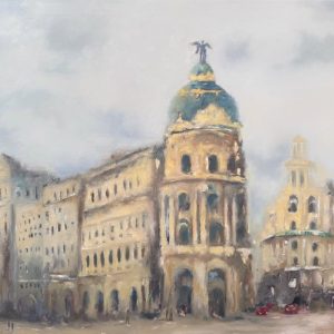 ¨Madrid¨ - Mixed-Media on Canvas, 27X31 inches, 2024