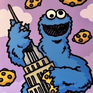 King Cookie, 2025  Acrylic on Canvas  36 X 48 in.
