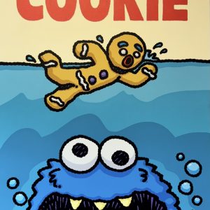 Cookie Jaws, 2025  Acrylic on Canvas  36 X 48 in.