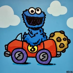 Cookie Car, 2024  Acrylic on Canvas  36 X 36 in.