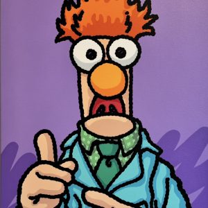 Beaker, 2025  Acrylic on Canvas  24 X 36 in.