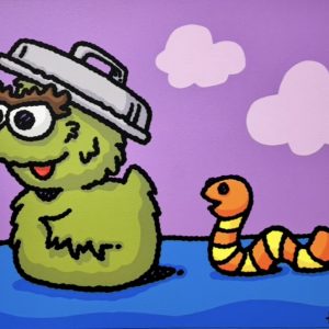 Oscar Rubber Duck, 2025  Acrylic on Canvas  24 x 30 in.
