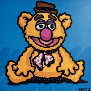 Fozzy Bear Plush, 2025  Acrylic on Canvas  24 x 24 in.