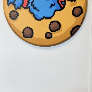 Cookie Cookie (With Crumbs), 2025  Acrylic and mix media on Canvas  24 x 24 in