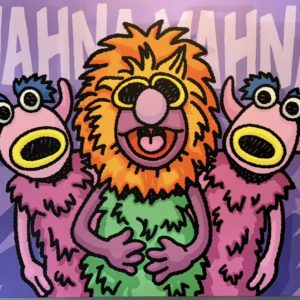 Mahna Mahna, 2025  Acrylic on Canvas  48 x 60 in.