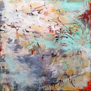 °Buried Line, Calmer Vista - Oil on Canvas, 48x48 inches, 2022