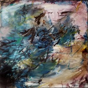 °Howling° - Oil on Canvas, 48x48 inches, 2022