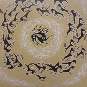 Migration, 2009, Oil on canvas, 47 x 47 inches