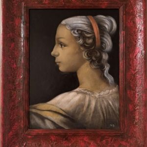 Portrait of Marina, 2009, Oil on panel, 12 x 16 inches