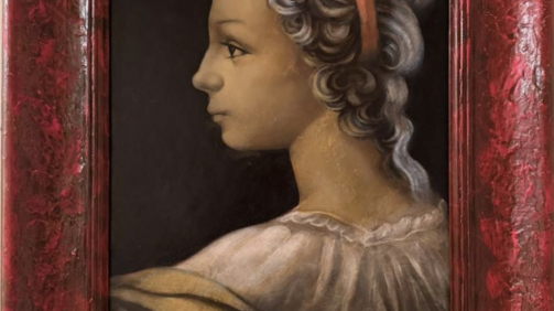 Portrait of Marina, 2009, Oil on panel, 12 x 16 inches