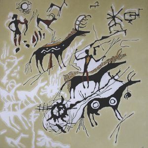 Shepherd, 2008, Oil on canvas, 47 x 47 inches