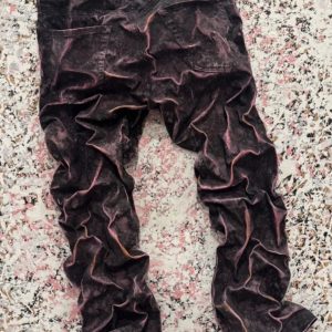 Jeans on canvas, 2025, Mixed media, 30 x 40 inches