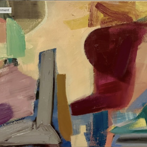 "Give Your Heart to the Hawks' - oil on linen, 18 x 24 inches, 2025