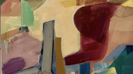 "Give Your Heart to the Hawks' - oil on linen, 18 x 24 inches, 2025