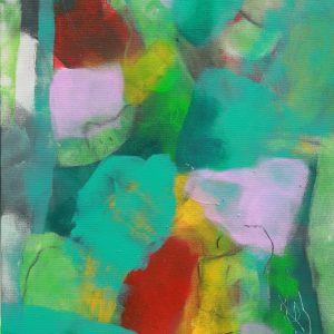 "AerialView#3" - Acrylic Paint on canvas board, 20X16 inches, 2024