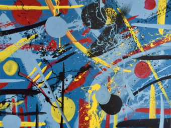 "Confusion" - Acrylic on canvas, 24 × 30 × 0.5 inches, 2025