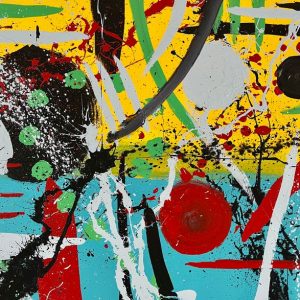 "Friends" - Acrylic on canvas, 18 × 24 × 0.5 inches, 2025