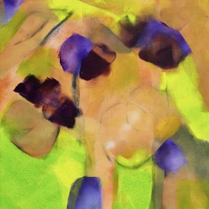 "Serendipity #1" - Acrylic Paint on canvas board, 18X18 inches, 2024