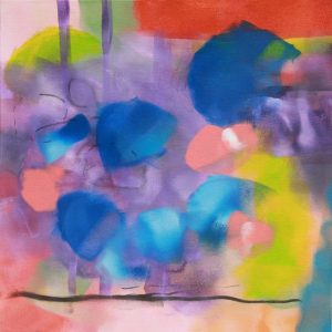 "Serendipity #5" - Acrylic Paint on canvas board, 18X18 inches, 2024