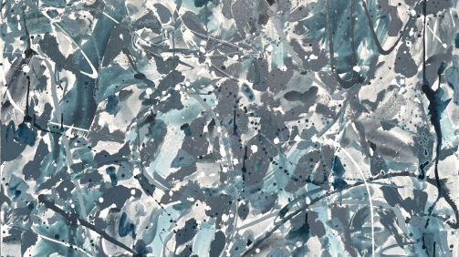 "Rain" - Acrylic on canvas, 48X36 inches, 2023