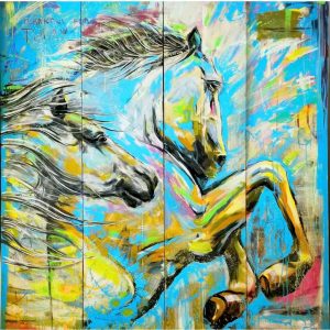 “Freedom” – Acrylic and Oil on Canvas, 160 × 180 cm/ 63X71 inches , 2025