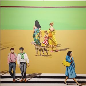 “BEAUTIFUL DAY” - Acrylic on canvas, 100 × 100 cm/39x39 inches, 2025
