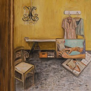 “ROOM” - Medium: Oil on canvas, 100 × 70 cm/39x28 inches, 2019