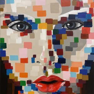 "A Woman’s Colors" - Acrylic on canvas, 24 x 20 inches, 2024