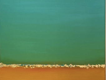 “Orange Crush Jenna” - Acrylic on canvas, 40 x 30 inches, 2026 reenshot