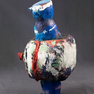 “Over and Under” – Mixed Media, 21 x 19 x 12 inches, 2025