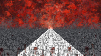 “ORDER” - Digital painting, fine art aluminium print, oil brush No.12, software Procreate, 95 × 80 × 2.5 cm, 2025