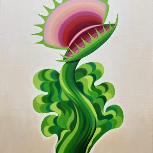 “Venus Flytrap: Solo” - Acrylic on canvas, 54 x 64 cm including frame, 2026