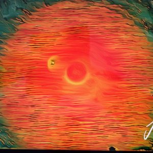 “Fire Ball” - Oil on Canvas, 60x40 cm/ 24x16 Inches, 2025