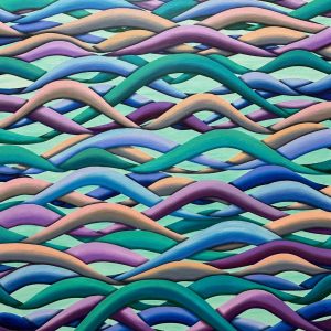 “Glide” - Acrylic on canvas, 105 x 80 cm including frame, 2024