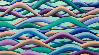 “Glide” - Acrylic on canvas, 105 x 80 cm including frame, 2024