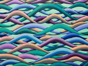 “Glide” - Acrylic on canvas, 105 x 80 cm including frame, 2024