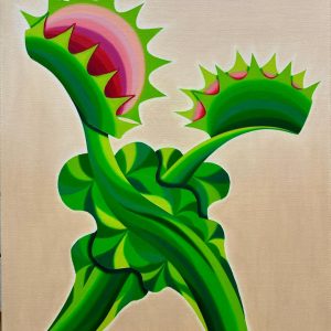 “Venus Flytrap: Duo” - Acrylic on canvas, 54 x 64 cm including frame, 2026