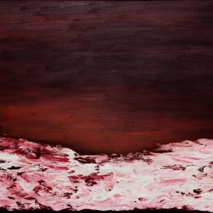 “Silent Horizon: Ember” - Oil on Canvas, Mixed-Media, 46x61cm, 2013