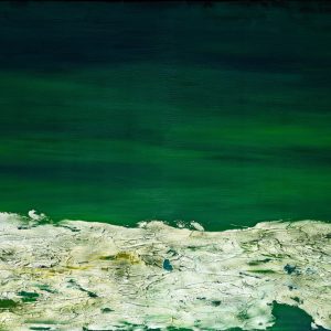 “Silent Horizon: Emerald” - Oil on Canvas, Mixed-Media, 46x61cm, 2013