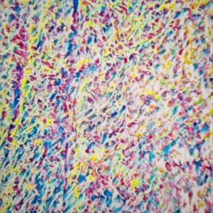 “Confetti rain” - Acrylic on Canvas, 60x40 cm/ 24x16 inches, 2022